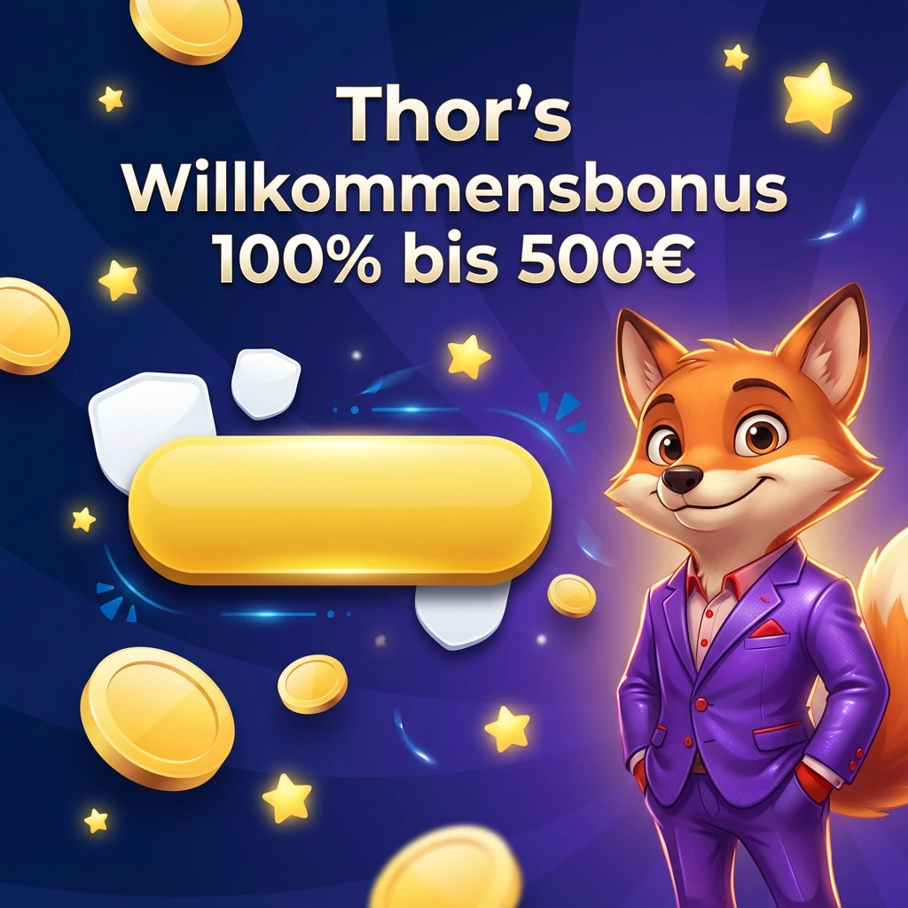Thor’s Willkommensbonus 100% bis 500€ Thor’s Willkommensbonus 100% bis 500€